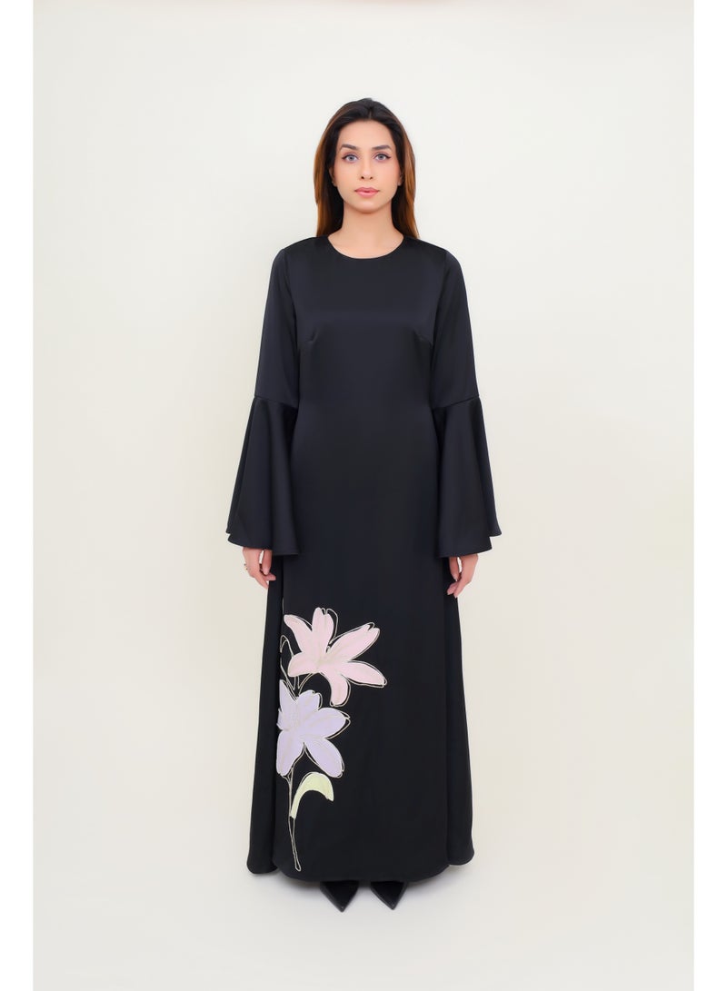 ابهه  فستان الزهرة بالشك - Image 1
